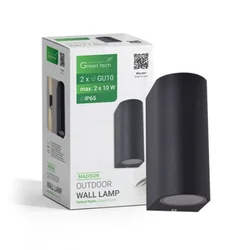 Green tech gu10 x 2 ip65 zidna svetiljka spoljna ( Madison )