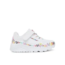 Skechers Patike za devojčice Uno Lite - Heart Craze, 314091L-WMLT, Bele