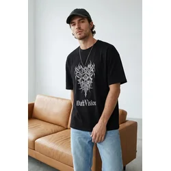 Trendyol Muška majica Tmnss25Ts00168, Crna