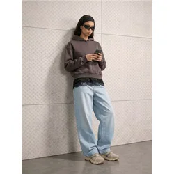 Sinsay - Hoodie sa dekorativnim zakovicama - tamno siva