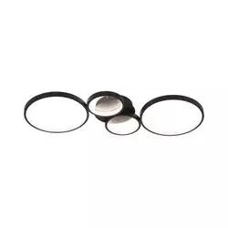 Brilagi - LED prigušiva plafonska svetiljka RINGO LED/34W/230V crna + daljinski upravljač