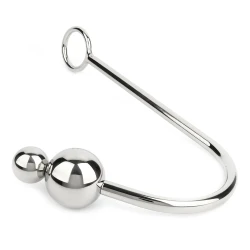 Mr. Steel Anal Hook Double Balls 25+40mm Silver