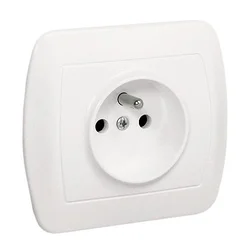 Enojna vtičnica Chord Z/U IP20 bela - E131AA-KN046