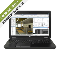 Obnovljeno - Mobilna radna stanica HP ZBook 15 G1 – 15.6”, Intel i7 4800MQ, Quadro K2100M, 16GB RAM, 256GB SSD, Win 10