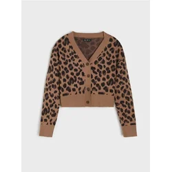 Sinsay - Kardigan sa viskozom sa leopard printom - šareno