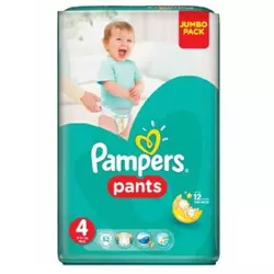 Pampers pelene active jumbo pack 4 maxi 9-14kg 52kom, pants