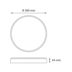 LED PLAFONJERA 24W 4000K PRECNIK 38cm GREEN TECH