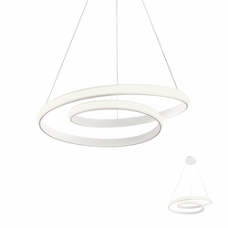 Redo 01-1793 - LED prigušiva luster na sajli TORSION LED/29W/230V bela
