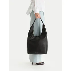 Calvin Klein Ročna torba Slouchy Pebble Medium Bag LV04F3596G Črna