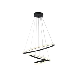 LED luster na sajli LED/32W/230V 3000K, crne boje