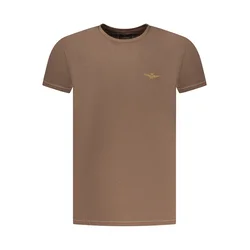 Aeronautica Militare Muška majica kratkih rukava  SCOTI003J508, Braon