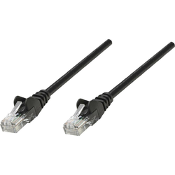 Intellinet RJ45 omrežni priključni kabel CAT 6 U/UTP [1x RJ45-vtič - 1x RJ45-vtič] 7.50 m črn Intellinet