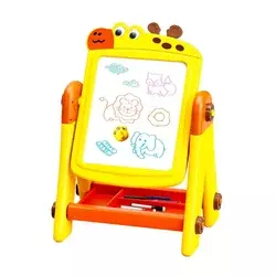 Aga4Kids Otroška tabla za flomastre 2v1 Rumena