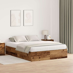 Krevet s ladicama Staro drvo 135 x 190 cm Konstruirano drvo