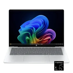 HP - OmniBook 5 - Copilot+ PC - 14 2K OLED Touch-Screen Laptop - Snapdragon X Plus - 16GB Memory - 512GB SSD - Glacier Silver