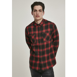 Plaid Flannel Shirt 6 - black/red