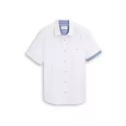 TOM TAILOR Srajca  moder denim / bela