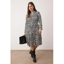 Trendyol Curve Ženska haljina Tbbaw26Ah00090, Crna