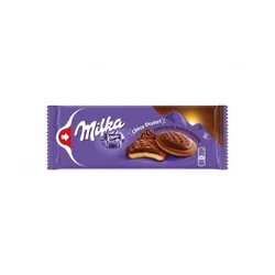 Keksi Choco Dessert polnjeni s čokoladnim moussem, Milka, 128 g