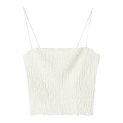 Bershka Top off-bela