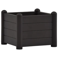 Povišena vrtna gredica PP antracit 43 x 43 x 35 cm