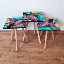 Hanah Home Set klub stočića 3Shp254, 3 komada, Bež