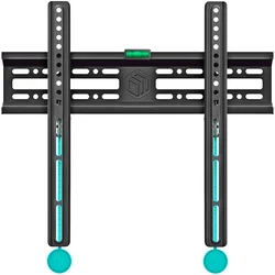 ONKRON Fixed TV Wall Mount for 32 to 65-inch Flat Panel TVs Digital Panels 50 kg, Black