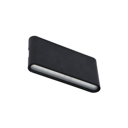 Ecolite ZFP12-CR - LED spoljašnje zidno svetlo BRICK 2xLED/6W/230V IP65 crna