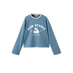 MANGO KIDS Majica STUDIO dimno modra/svetlo modra/rdeča/bela