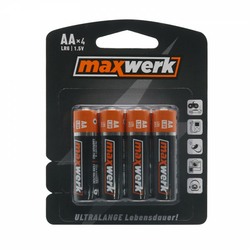Baterija alkalna AA LR6 1,5v 4/1 Maxwerk