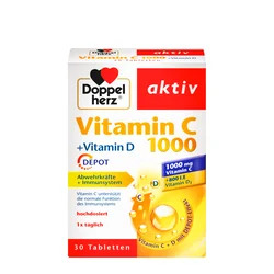 DOPPEL HERZ Kompleks sa vitaminom C i vitaminom D 30 tableta 123270