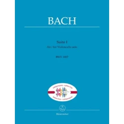BACH J.S.:SUITE BWV 1007 NO.1 FOR VIOLONCELLO SOLO