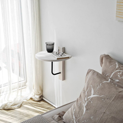 Hanah Home Zidna polica Reve, 35x35x cm,Bela