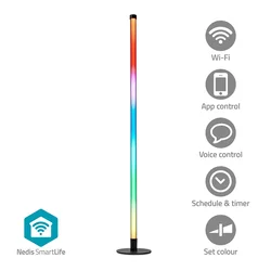 Nedis WIFILD20RGBW- LED RGBIC podna lampa Smartlife LED/10W/230V 2700-6500K+daljinski upravljač