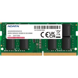 ADATA AD4S32008G22-DTGN 16 GB DDR4 3200 MHz SO-DIMM pomnilnik 2 x 8 GB