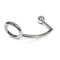 ROUGE Stainless Steel Cock Ring and Anal Probe