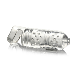 Lovebotz Milker TPE Masturbator with Ball Strap Clear