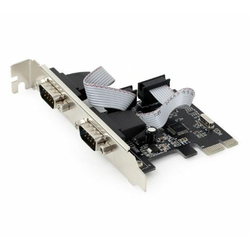 GEMBIRD - Serial Port x2 PCI-Express add-on card, with extra low-profile bracket