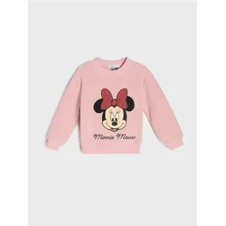Sinsay - Pamučni duks sa okruglim izrezom Minnie Mouse - Bakar