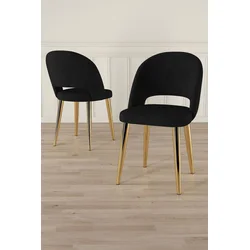 Hanah Home Set stolica Pane, 85x59x146 cm, 6 komada, Crne