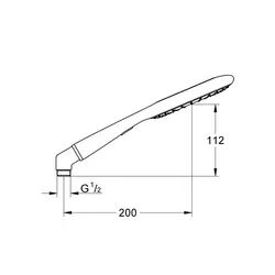 GROHE tuš ručica ICON RAINSHOWER 27276000 hrom