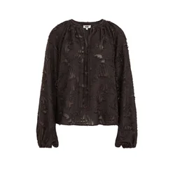 WE Fashion Bluza temno rjava