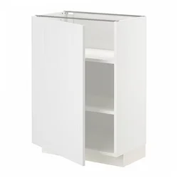 METOD Podni element s policama, bela/Stensund bela, 60x37 cm