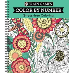 Brain Games - Color by Number: Stress-Free Coloring (Green)