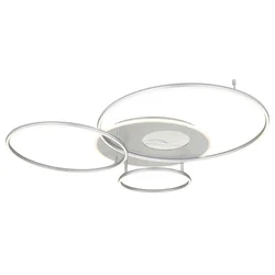 Globo 48466-70ASH-LED St stropno svetlo INVERTINA 70W/230V Wi-Fi Tuya hrom+daljinski upravljač