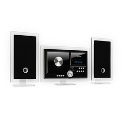 Auna Stereo Sonic, DAB + stereo sistem, DAB +, CD predvajalnik, USB, BT, črna barva