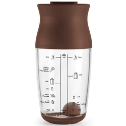 Shaker za pripravo mase za palačinke, 500 ml, rjava, plastična, Lékué