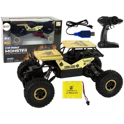 Daljinski upravljani voziček Monster 1:18 - črno/zlatni