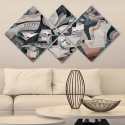Wallity slika 4MDF3586223, 60x115 cm, 4 dijela
