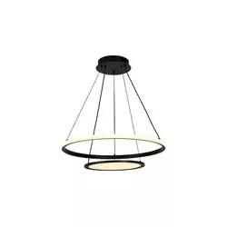 Rabalux Visilica Jasero, LED, Sa daljinskim, 42W, CCT, o51cm, Crna